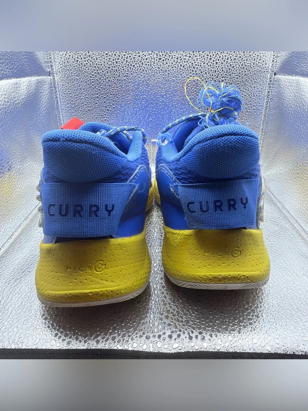 Under Armour Curry 3Z7 Blue Yellow White Basketball Shoes